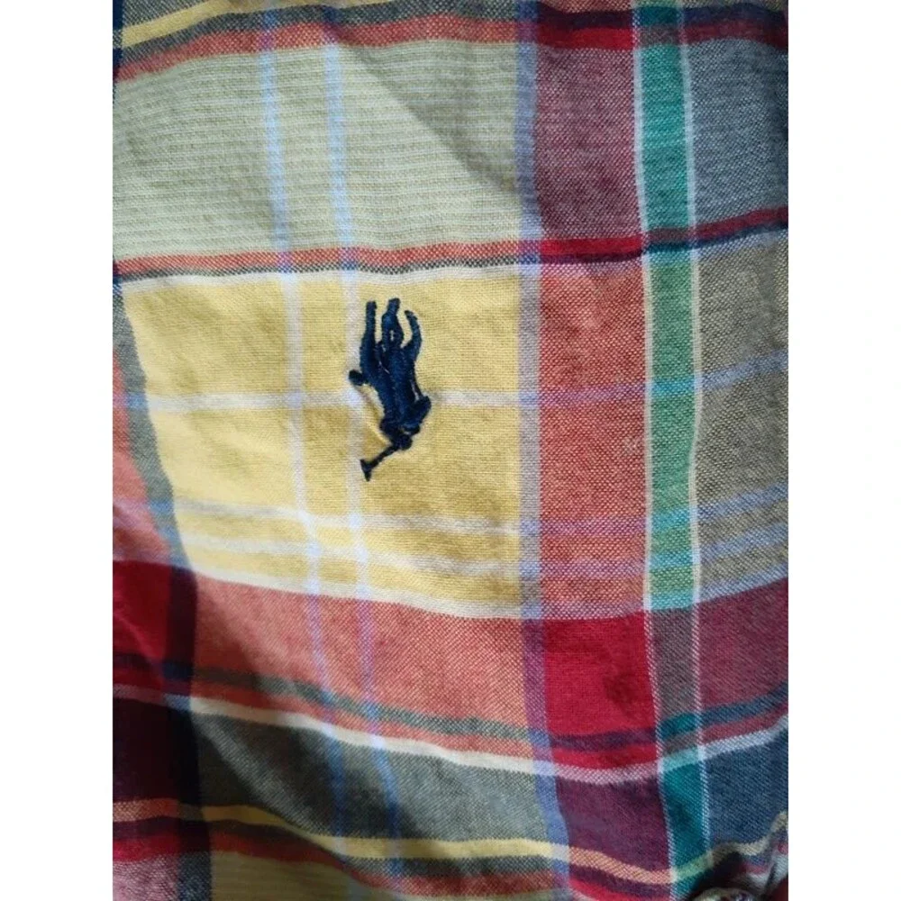 Ralph Lauren 2T boys cotton button-down plaid short sleeve summer shirt